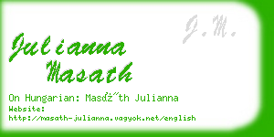 julianna masath business card